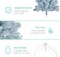 Artificial Christmas Tree Hinged Pine with 250 Lights, 1,000 Tips & Foldable Base Pre-Lit Outdoor Holiday Decor